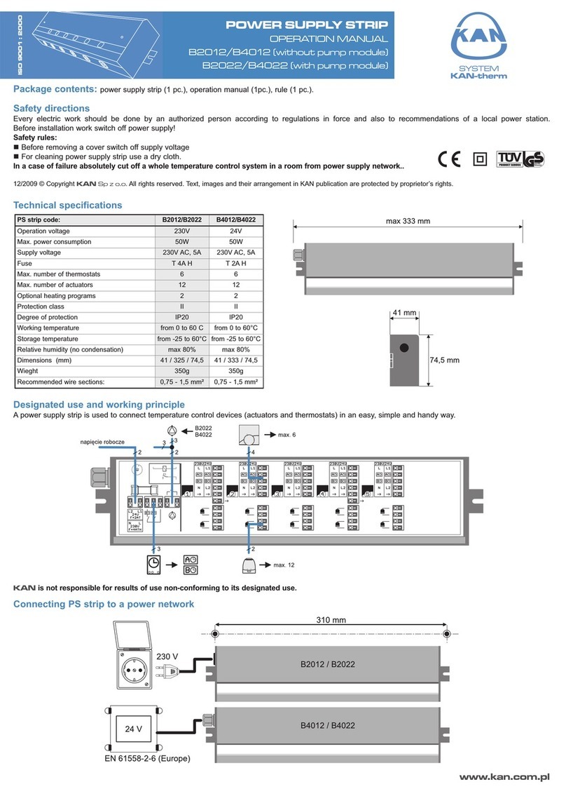 KAN-therm B4012 Operation manual