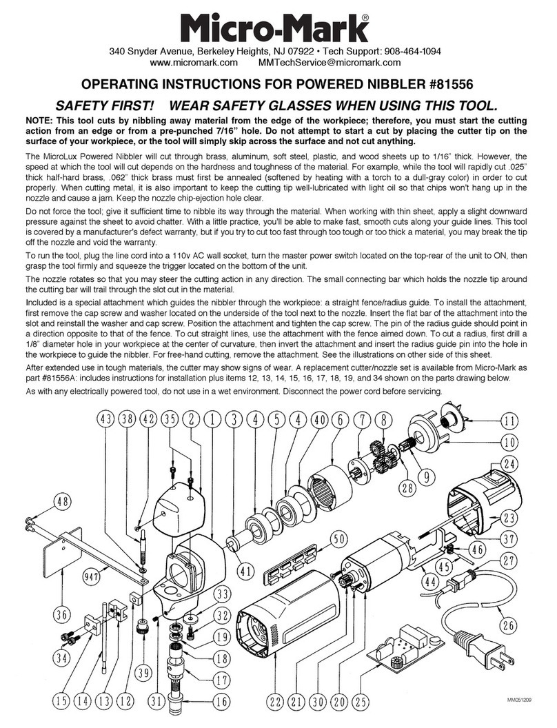 Micromark 81556 operating instructions