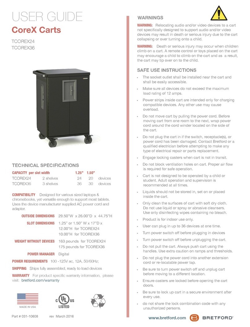 Bretford CoreX Series User manual