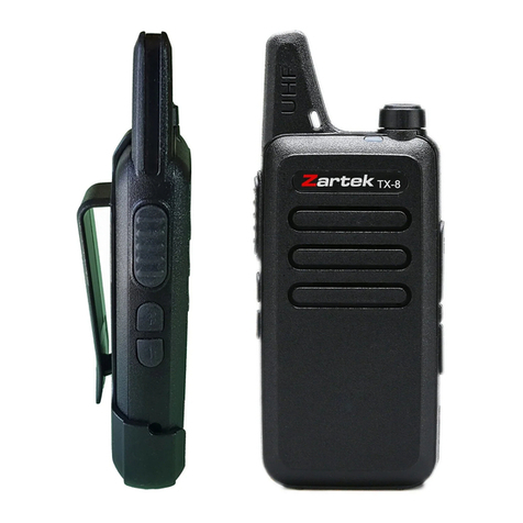 Zartek TX-8 user manual Zartek TX-8 user manual