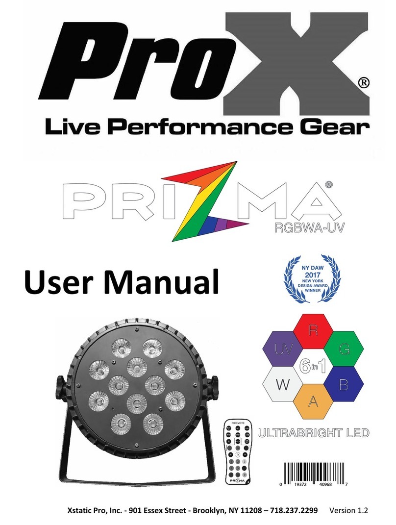 ProX X-PRIZMA 12RGBWAUV User manual
