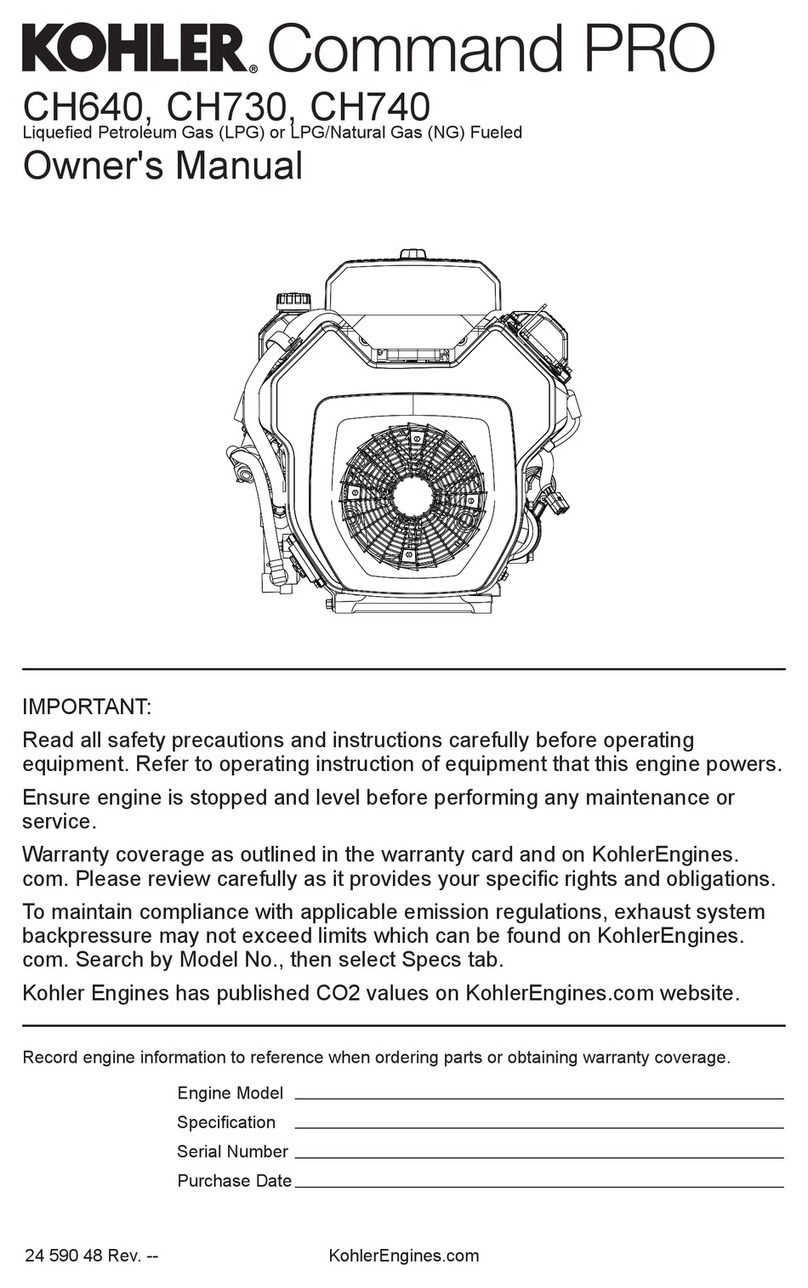 Kohler Command PRO CH640 owner's manual