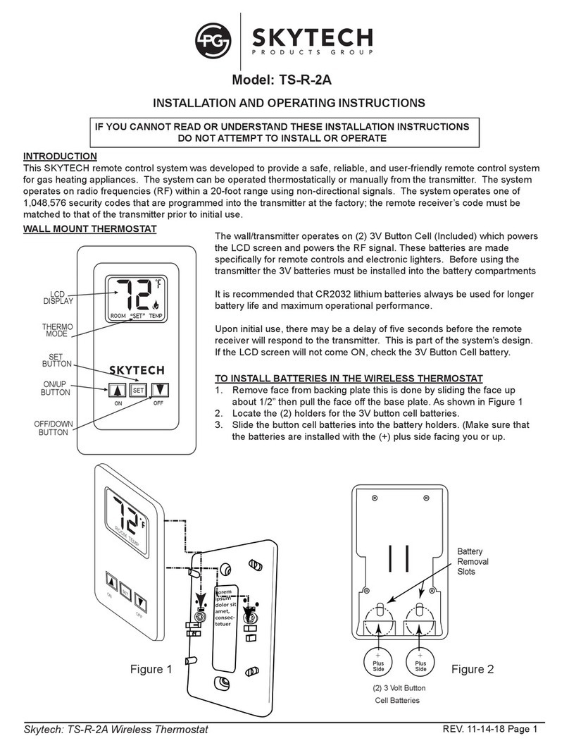 Skytech TS/R-2A Installation and operating instructions