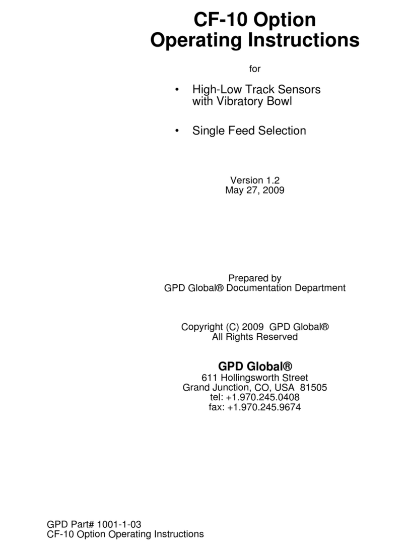 GPD Global cf-10 operating instructions