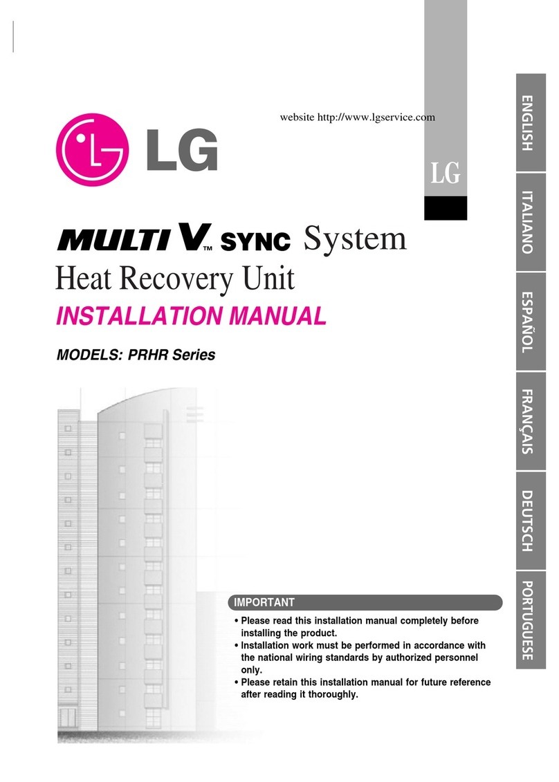 LG PRHR Series User manual