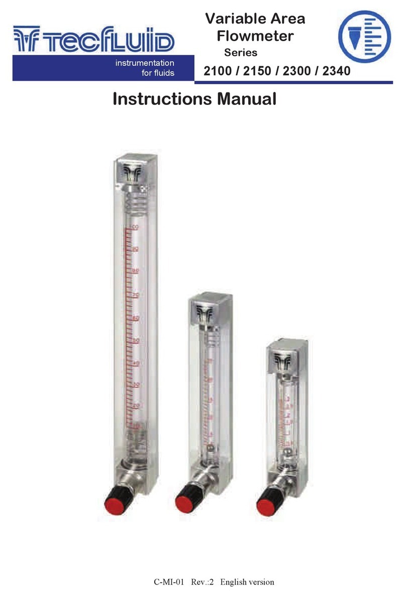 Tecfluid 2100 Series instruction manual