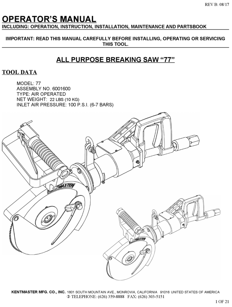 KENTMASTER 77 User manual