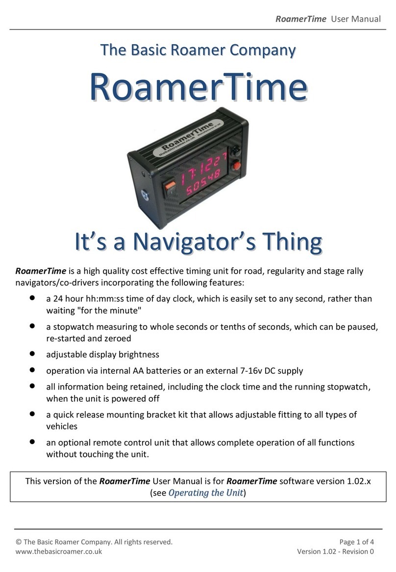Basic Roamer Company RoamerTime User manual