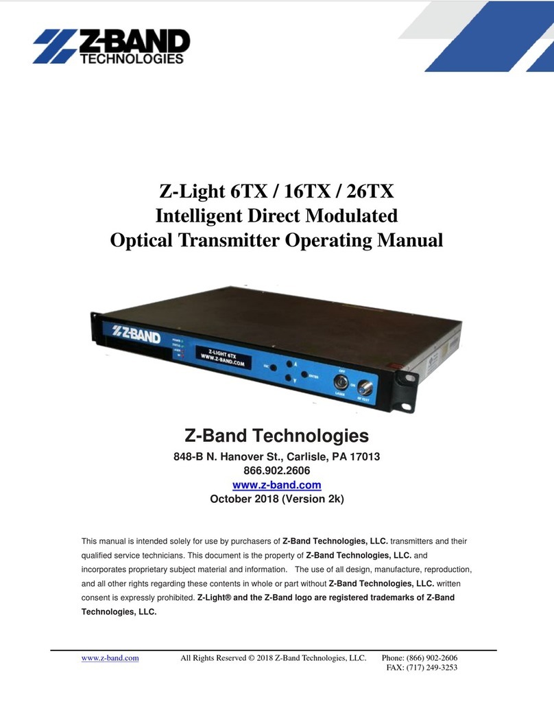 Z-Band Z-Light 6TX operating manual