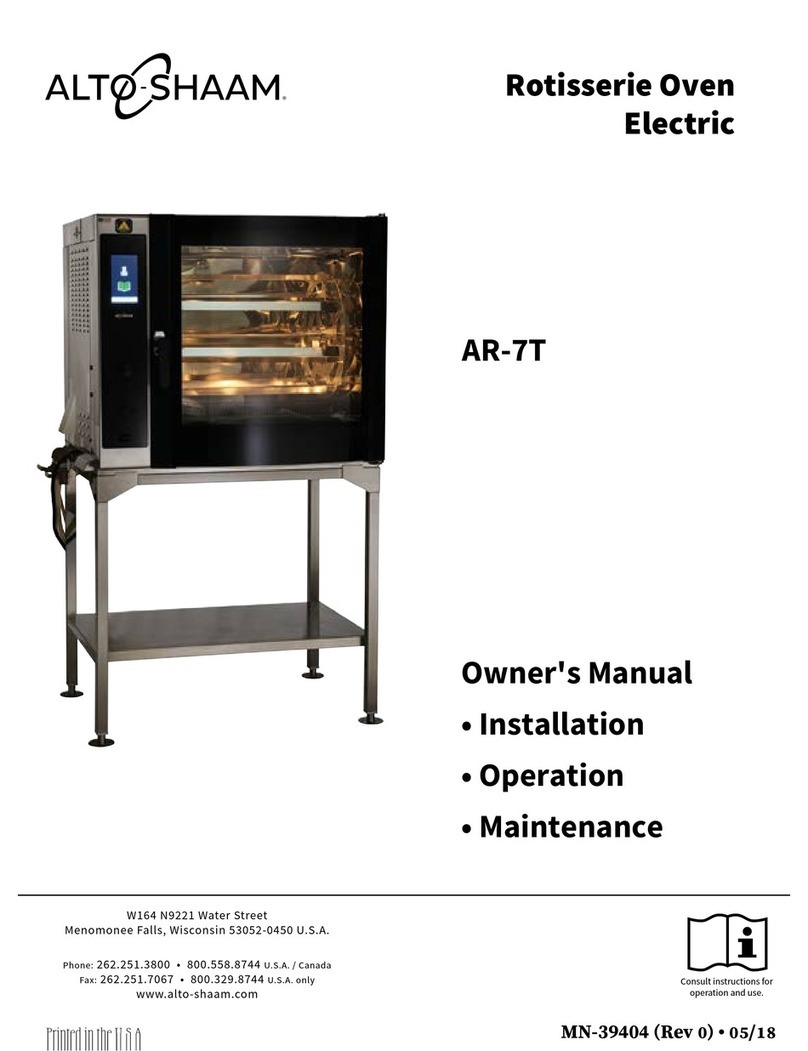 Alto-Shaam AR-7T User manual