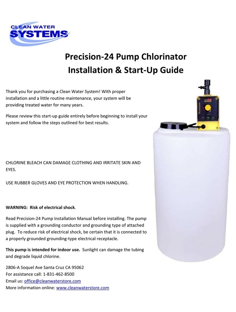 Clean Water Systems Precision-24 Installation & start?up guide