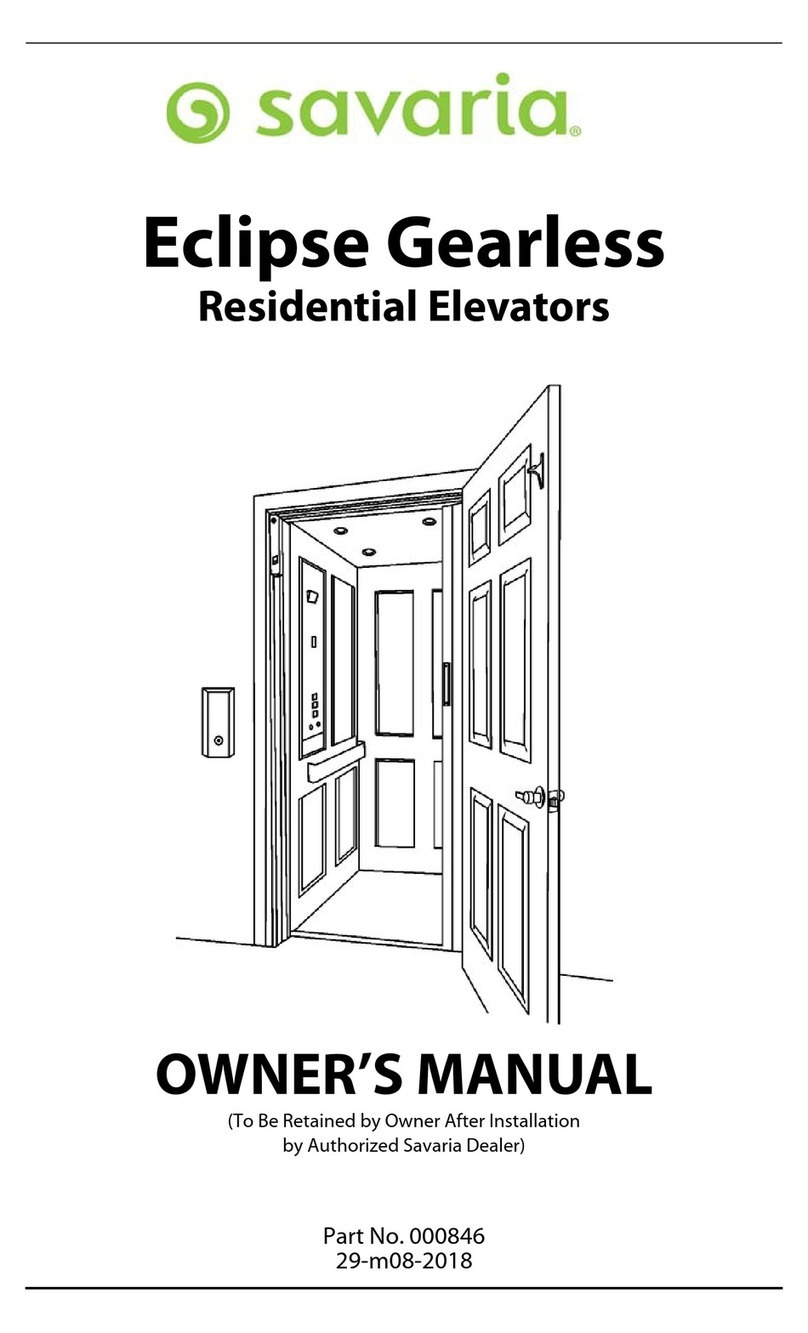 Savaria Eclipse Gearless User manual