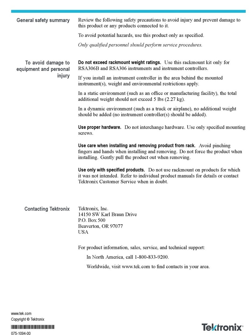 Tektronix RSA306 User manual