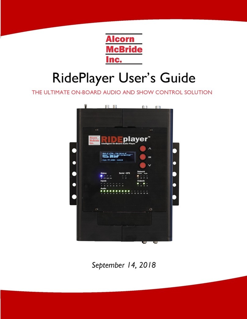 Alcorn Mcbride RidePlayer user guide