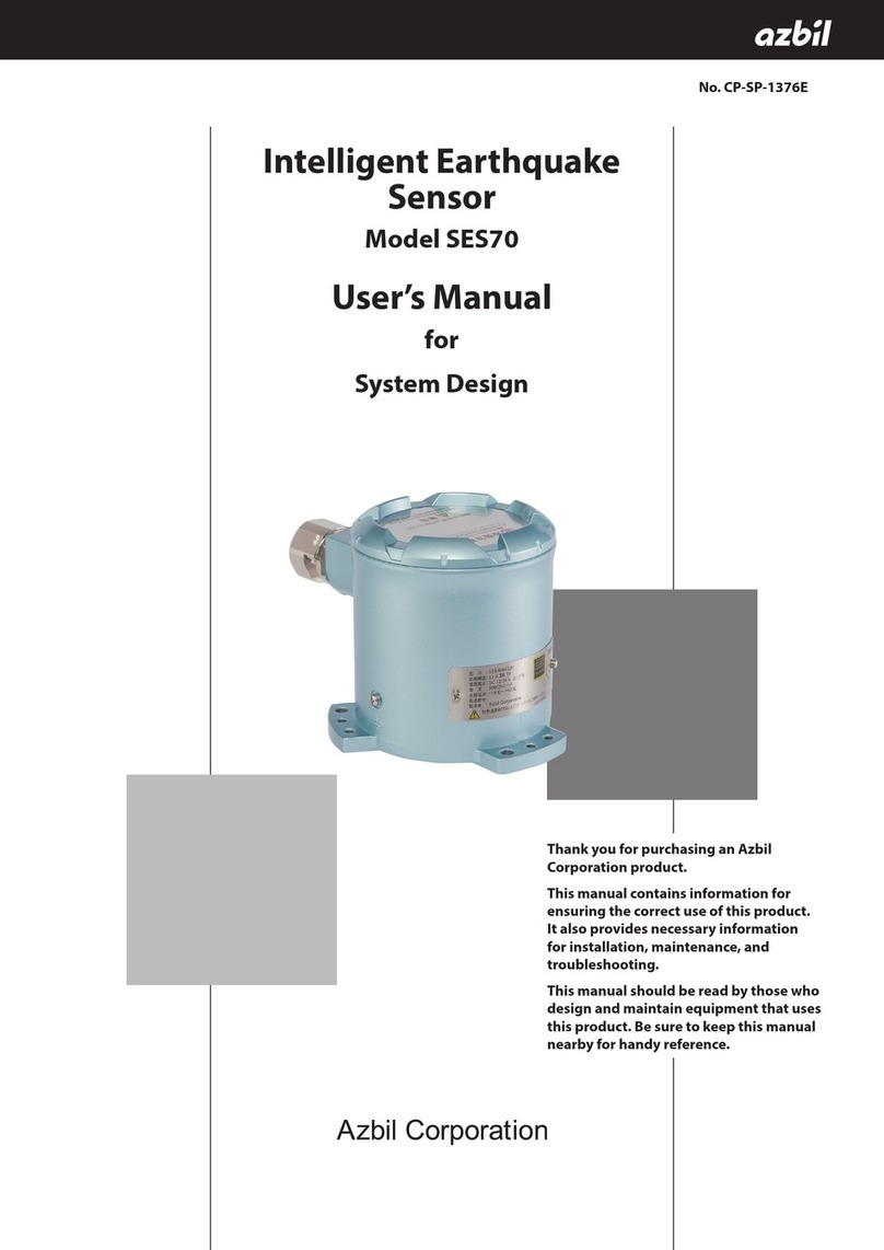 Azbil SES70 user manual