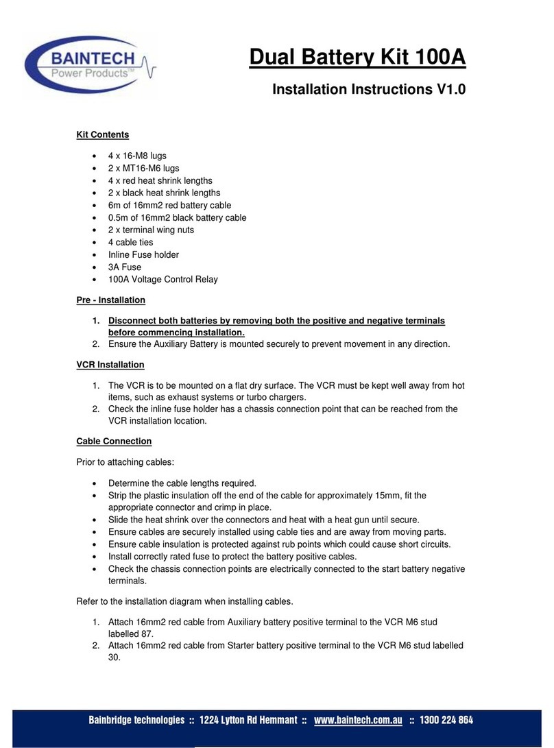 Baintech 100A User manual
