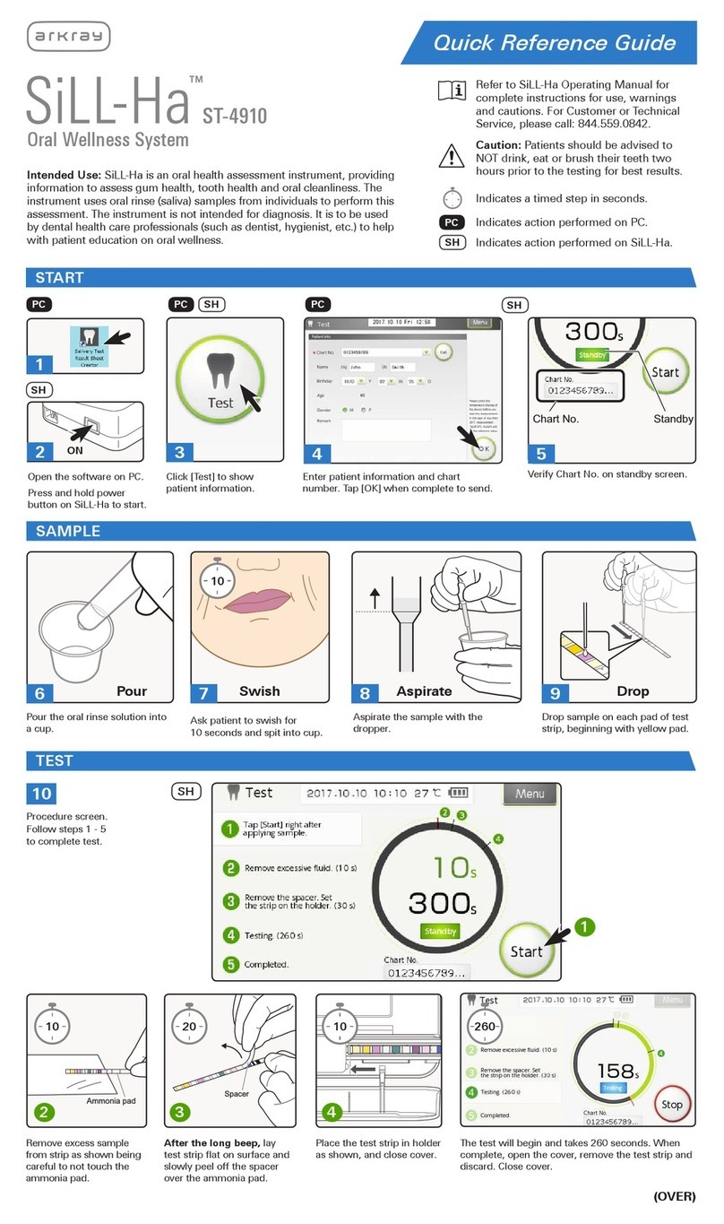 Arkray SiLL-Ha ST-4910 Quick reference guide