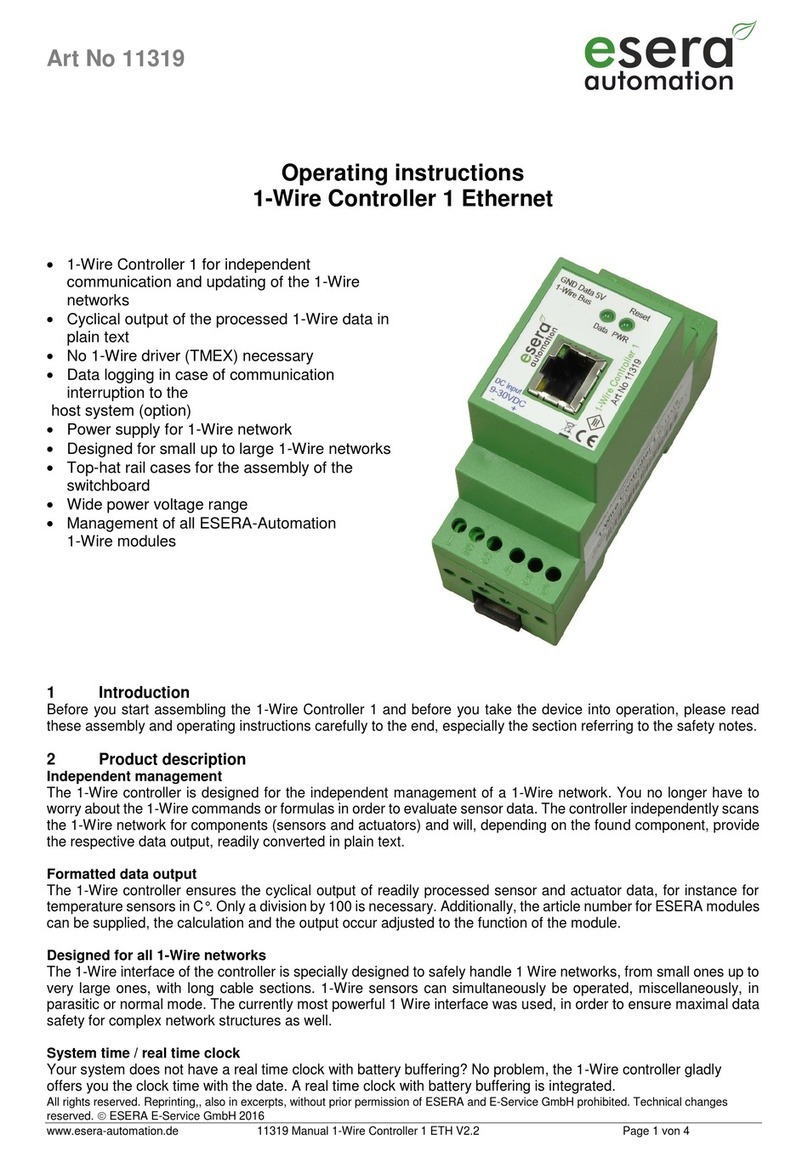 esera automation 11319 operating instructions