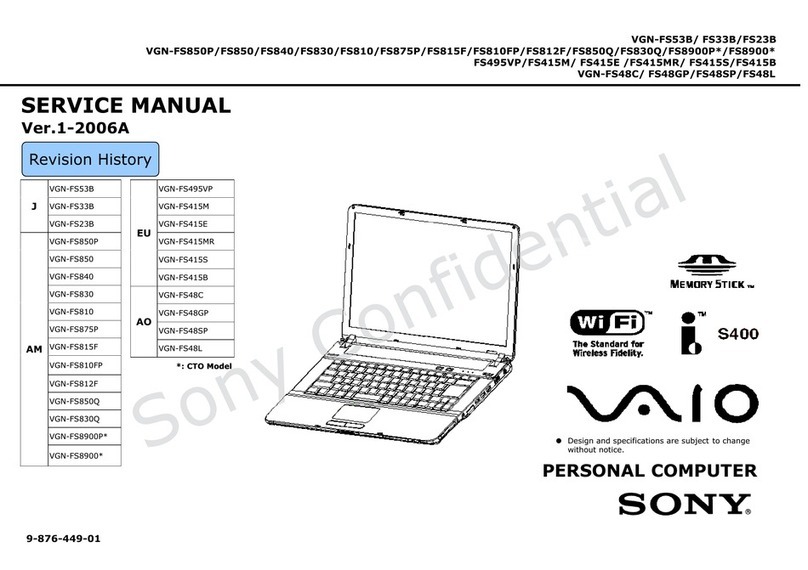 Sony VAIO VGN-FS53B Service manual
