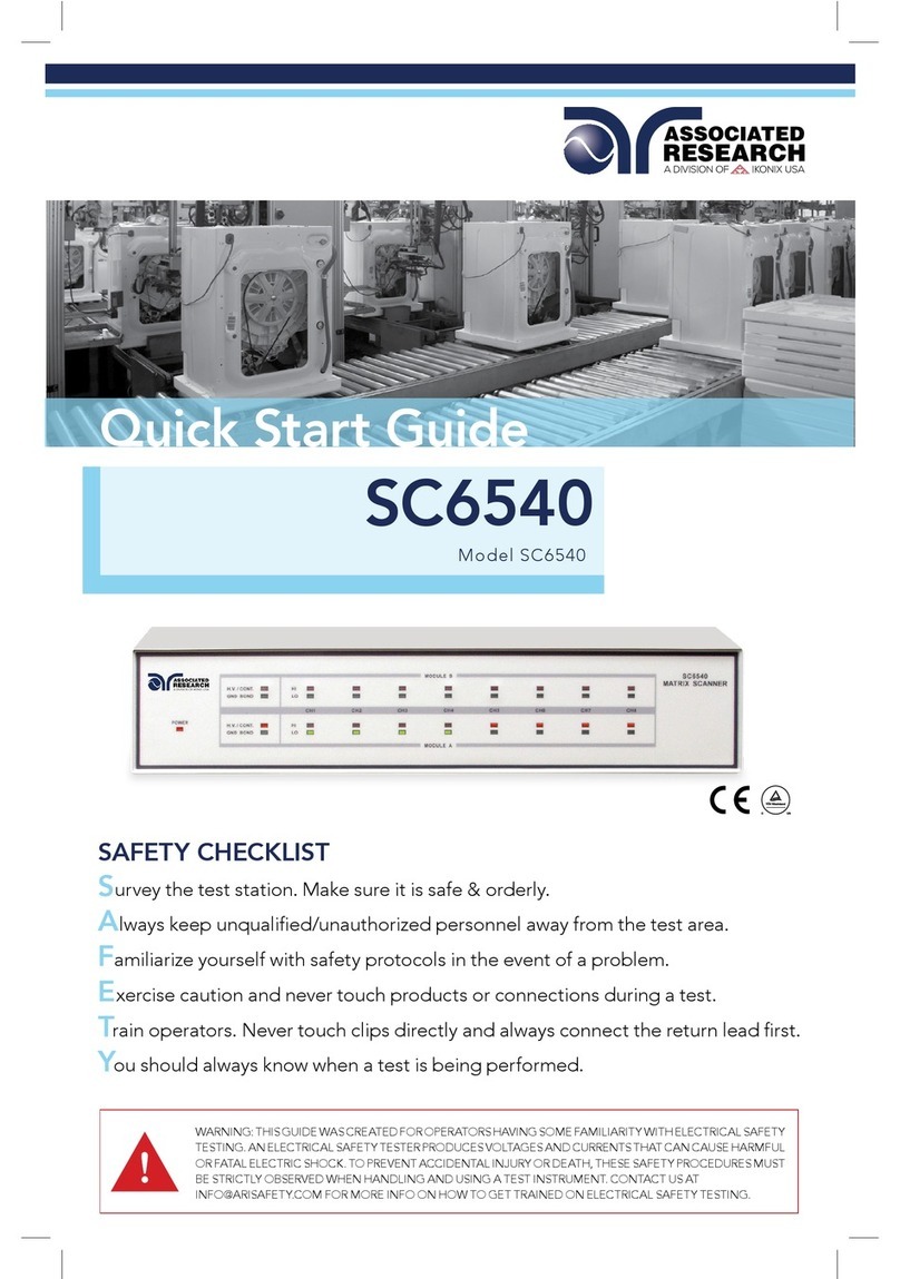 Associated Research SC6540 quick start guide