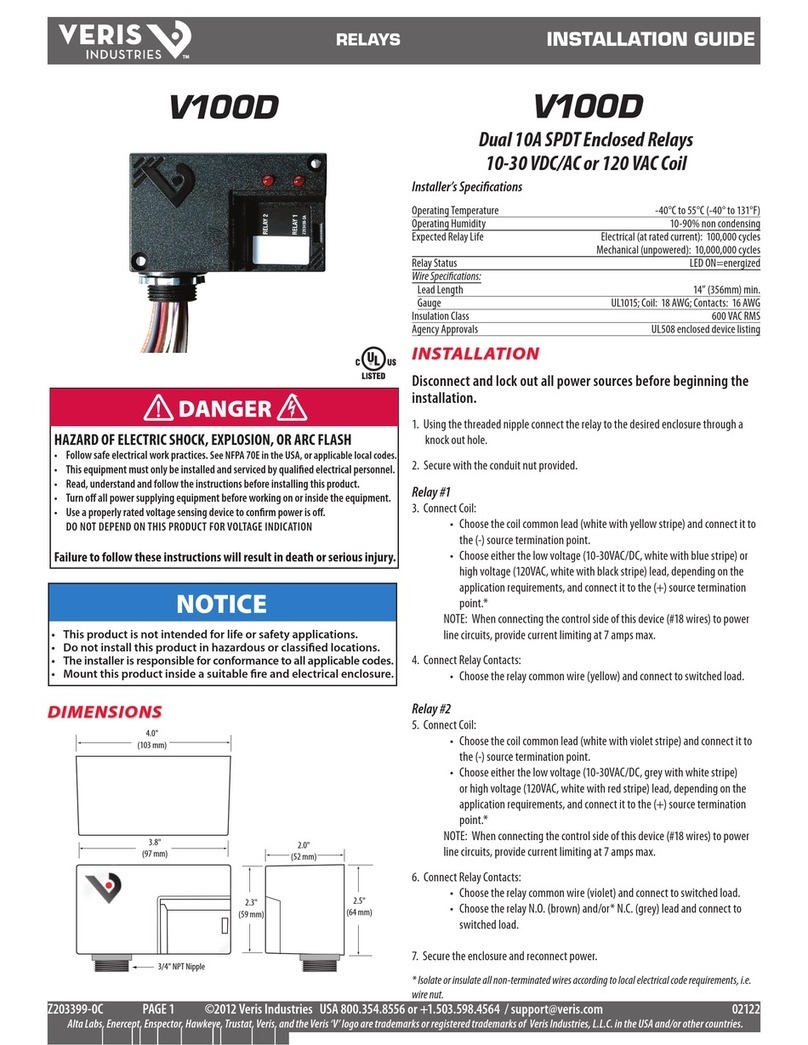Veris V100D installation guide