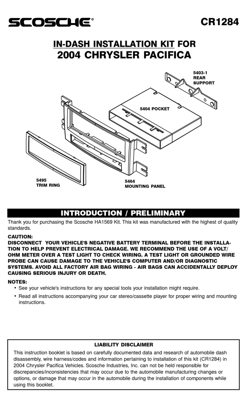 Scosche CR1284 User manual Scosche CR1284 User manual