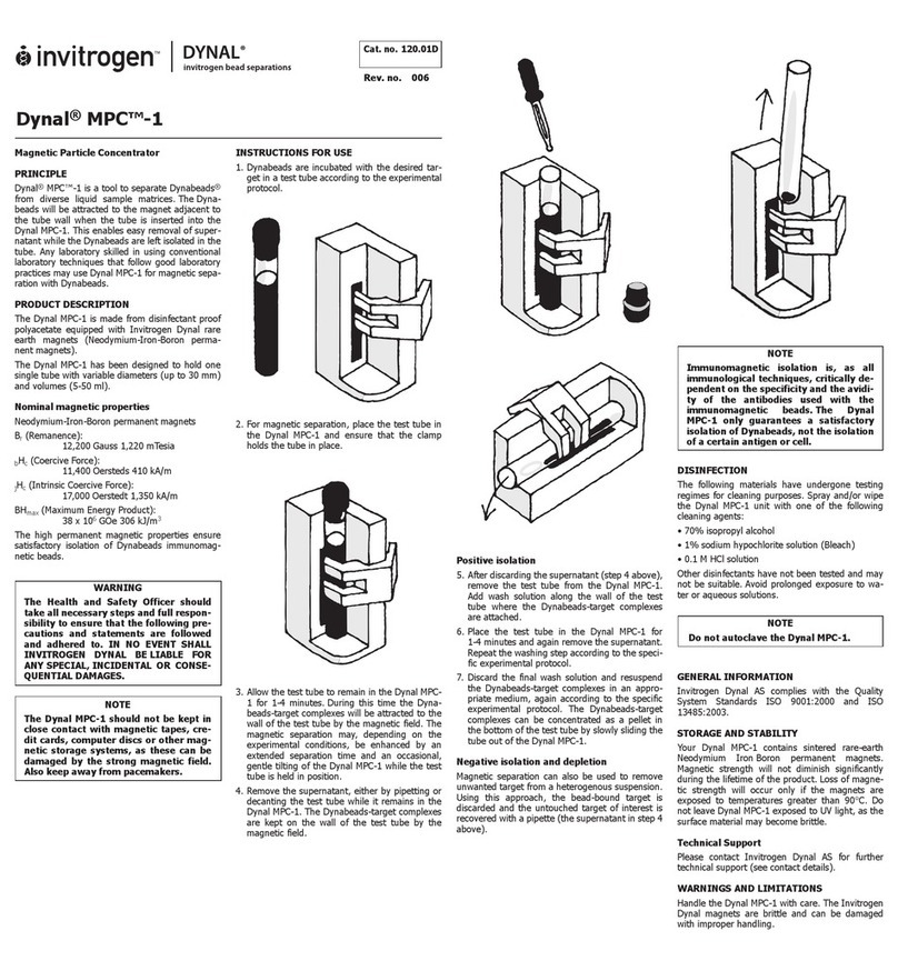 Invitrogen Dynal MPC-1 Instructions for use