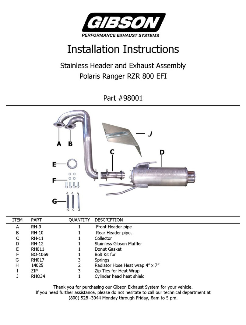 Gibson 98001 User manual