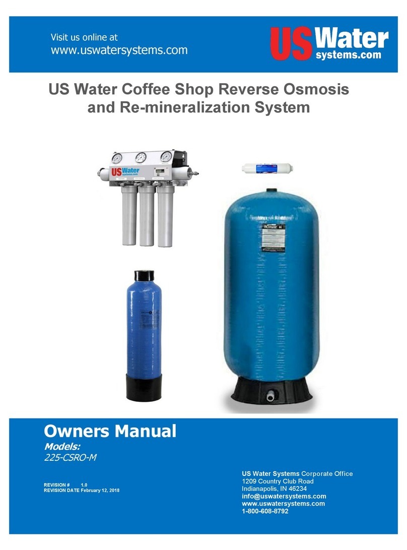 US Water Systems 225-CSRO-M owner's manual