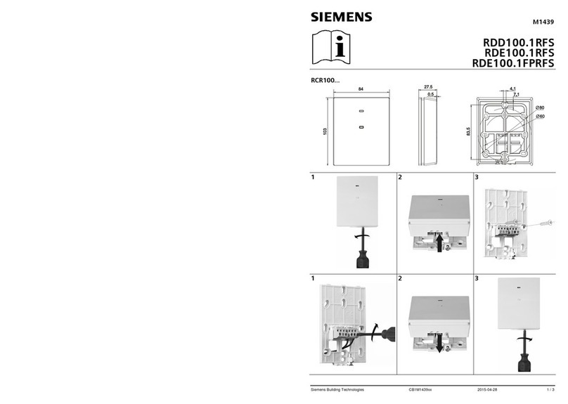 Siemens RDD100.1RFS manual