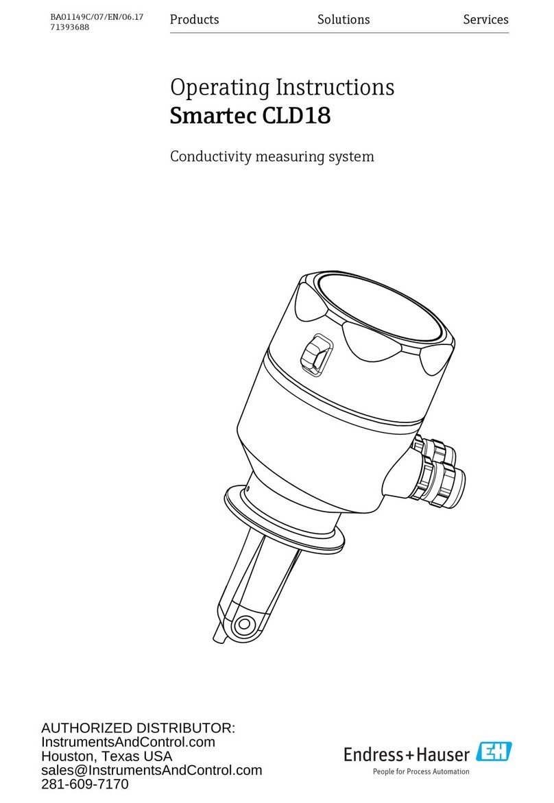 Endress+Hauser Smartec CLD18 operating instructions