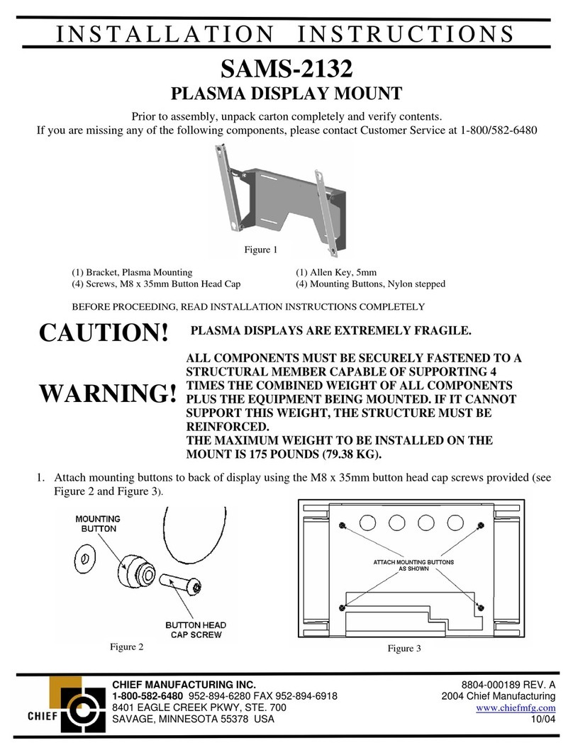 CHIEF SAMS-2132 installation instructions