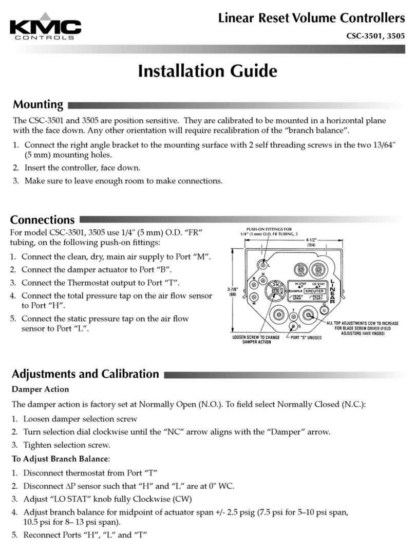 KMC Controls CSC-3501 User manual KMC Controls CSC-3501 User manual