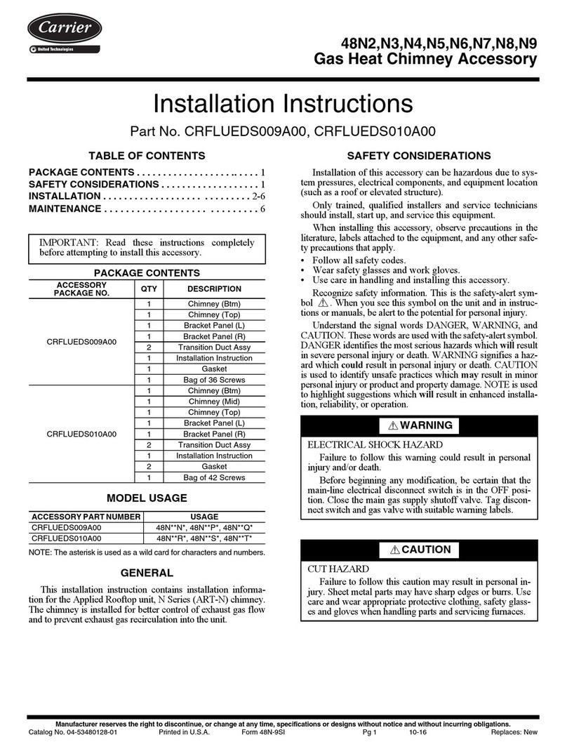 Carrier WeatherExpert 48N4 installation instructions