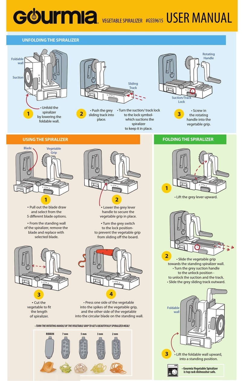 Gourmia GSS9615 user manual