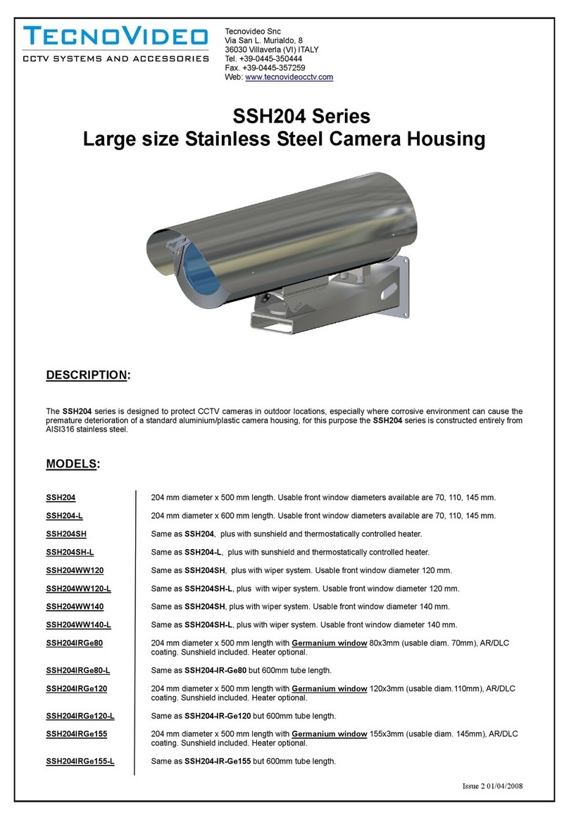 TecnoVideo SSH204 Series installation manual