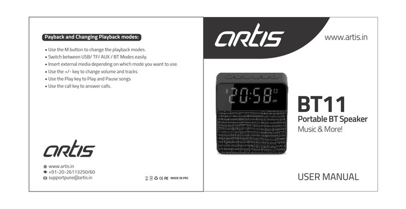 Artis BT11 user manual