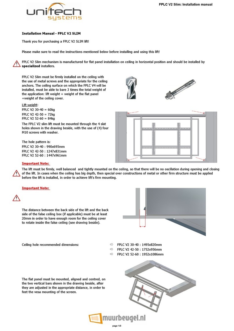Unitech Systems FPLC V2 Slim series installation manual Unitech Systems FPLC V2 Slim series installation manual