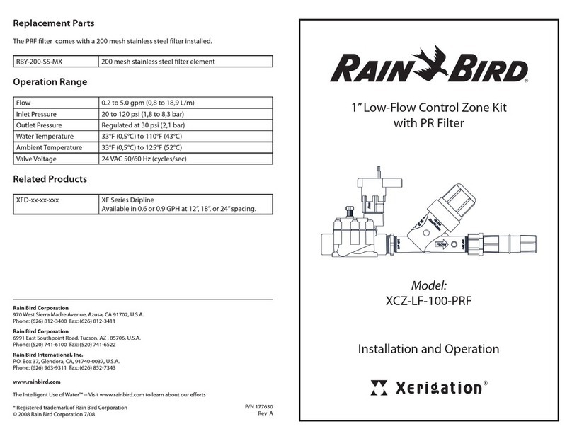 Rain Bird XCZ-LF-100-PRF Owner's manual