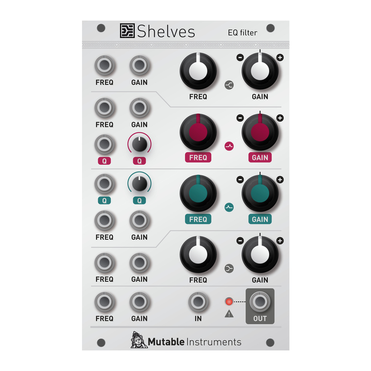 Mutable Instruments Shelves User manual