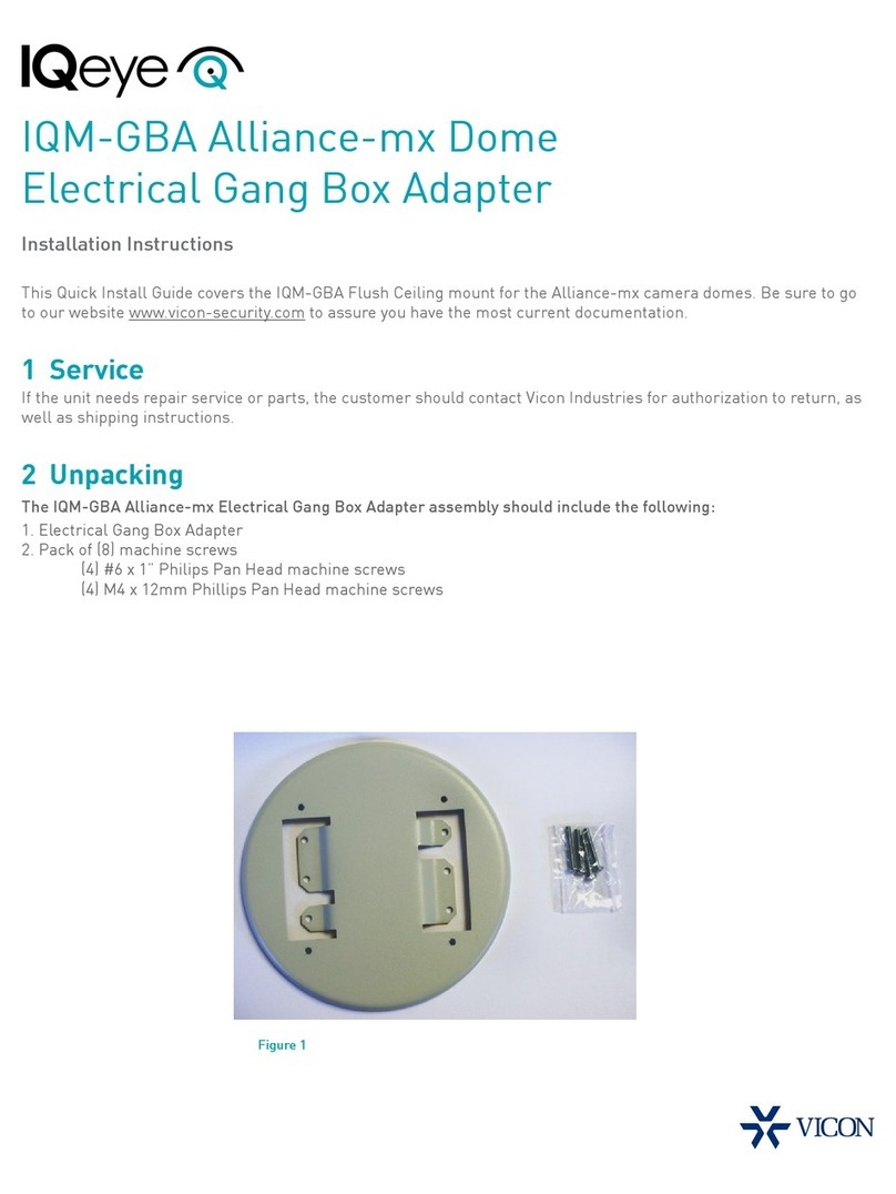 Vicon IQeye IQM-GBA Alliance-mx User manual