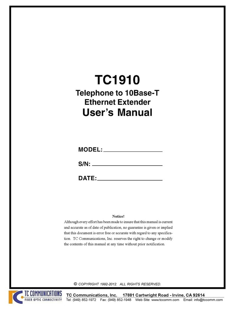 TC Communications TC1910 user manual