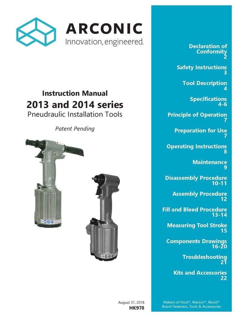 Arconic 2013 series User manual Arconic 2013 series User manual