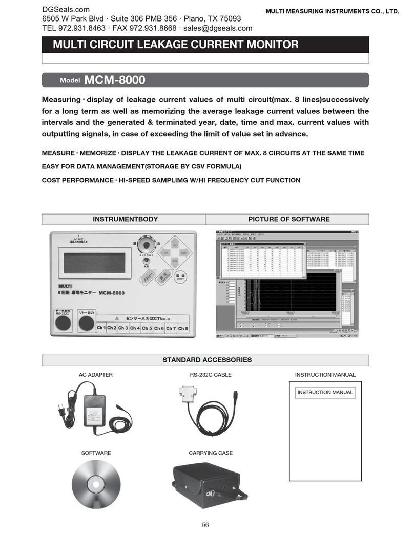 Multi MCM-8000 instruction manual