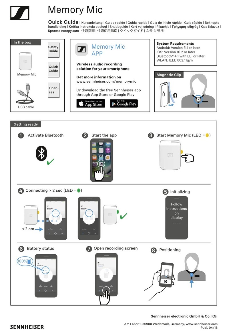 Sennheiser Memory Mic quick guide
