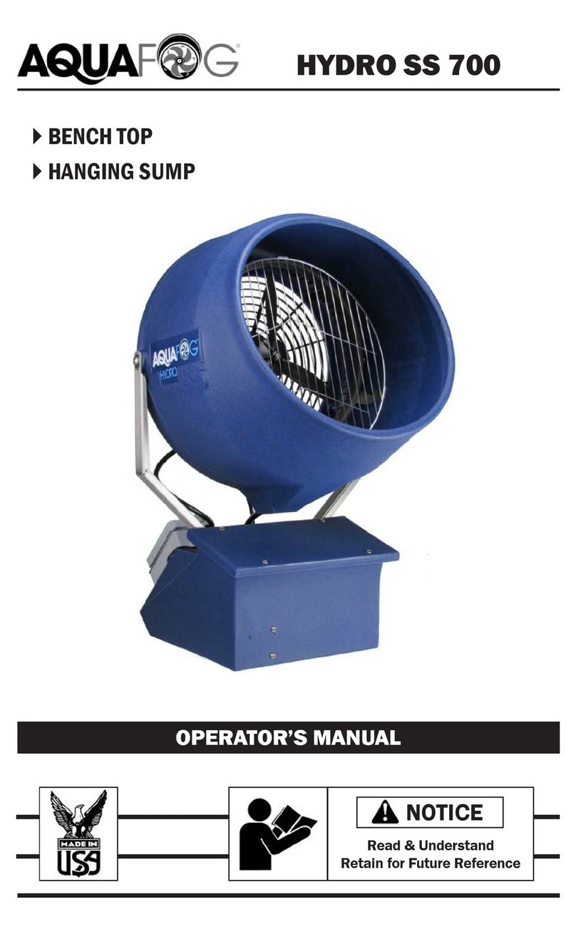Aquafog HYDRO SS 700 User manual
