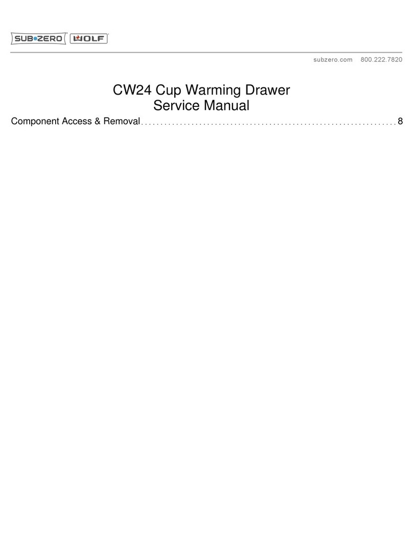 Sub-Zero CW24 User manual