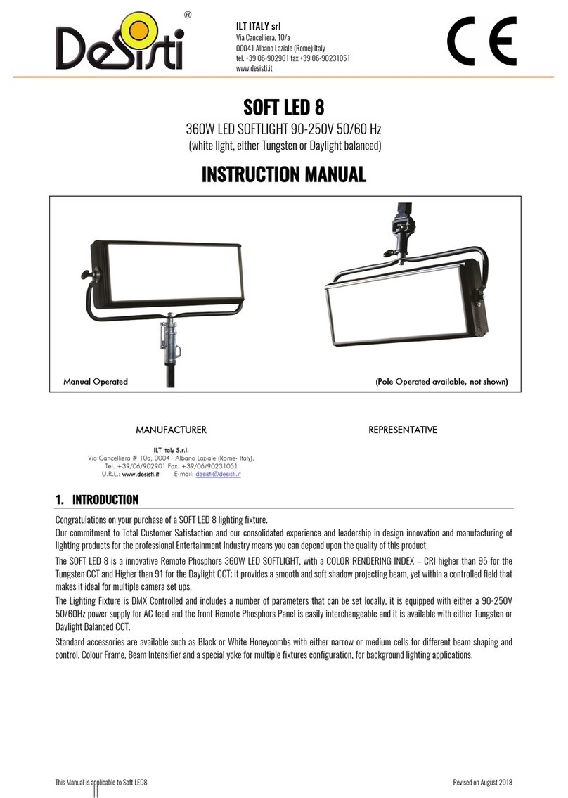 Desisti SOFT LED 8 User manual