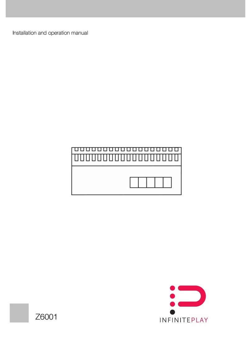 Infinite Play Z6001 Installation and operation manual