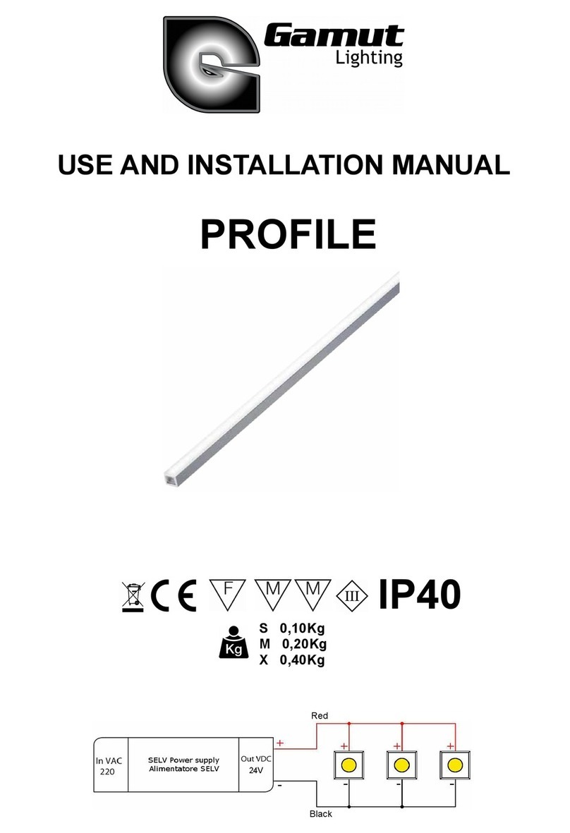 Gamut Lighting PROFILE Technical specifications
